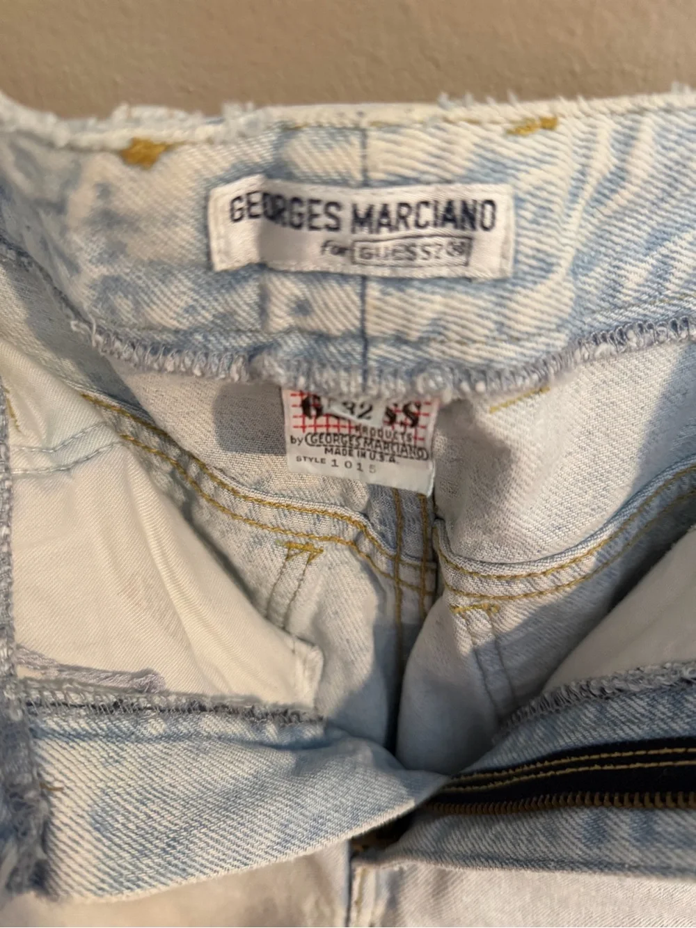 Vintage Guess Georges Marciano Tapered Mom Jeans Light Stone Wash Style1015 32